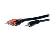 Comprehensive MPS 2PP 10ST 10 ft. 3.5mm Stereo to 2 RCA Cable
