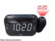 QFX Inc. AM FM LED Dual Projection Alarm Clock Radio CR 35P