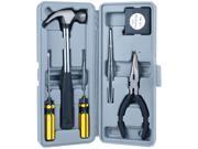 Stalwart 7 Piece Home Auto Emergency Tool Kit - Black