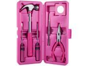 Stalwart 7 Piece Home Auto Emergency Tool Kit - Pink