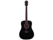 Arcadia DL41BK 41 Full size Dreadnaught Acoustic Guitar Pack Spruce with Black Finish