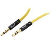 Rosewill RAC 3YL 3 ft. 3.5mm Flat Audio Cable Yellow
