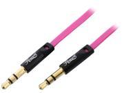 Rosewill RAC 3PK 3 ft. 3.5mm Flat Audio Cable Pink