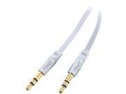 Rosewill RAC 6WH 6 ft. 3.5mm Flat Audio Cable White