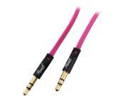 Rosewill RAC 6PK 6 ft. 3.5mm Flat Audio Cable Pink