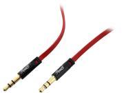 Rosewill RAC 10RE 10 Foot 3.5mm Flat Audio Cable Red