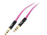 Rosewill RAC 10PK 10 Foot 3.5mm Flat Audio Cable Pink