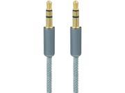 Link Depot FLD 35M 3GRY 3 ft. High End 3.5mm Audio Cable