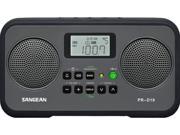 Sangean AM FM Stereo Portable Radio Gray Black PR D19BK