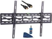 Tuff Mount KT8015 20 47 Tilt TV Wall Mount LED LCD HDTV up to VESA 400x400 Max Load 70 lbs. with HDMI Cable Compatible with Samsung Vizio Sony Panasonic