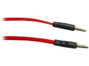AWA Technology Inc. CB 10035MMBR ROCKSOUL 3.5mm to 3.5mm stereo audio cable Red