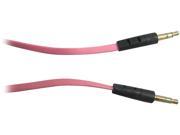 AWA Technology Inc. CB 10035MMBP ROCKSOUL 3.5mm to 3.5mm stereo audio cable Pink
