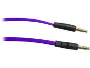 AWA Technology Inc. CB 10035MMBV ROCKSOUL 3.5mm to 3.5mm stereo audio cable Violet