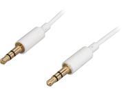 StarTech MU2MMMSWH 6.5 ft. White Slim 3.5mm Stereo Audio Cable