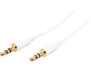 StarTech MU1MMMSWH 3.3 ft [1 m] 3.5mm Stereo Audio Cable Male to Male