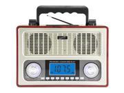 SUPERSONIC 10 Band AM FM Shortwave Radio SC 1098WOOD