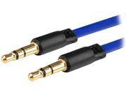 Insten 1386224 3.3 ft. 3.5mm Stereo Extension Dark Blue Cable