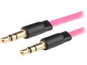 Insten 1386227 3.3 ft. 3.5mm Stereo Extension Light Pink Cable