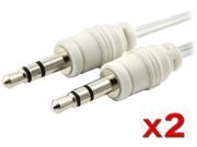 Insten 1532358 32.5 extended 2 x Retractable 3.5mm Audio Cable