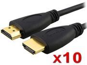 Insten 1532364 6 ft. 10 x High Speed HDMI Cable Black