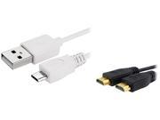 Insten 1926329 6 ft. High Speed HDMI Cable with Ethernet M M 6 ft. Micro USB 2 in 1 Cable For Microsoft Xbox One