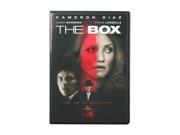 The Box (DVD / WS / Dolby Digital 5.1 / ENG-SP-FR-SUB) Cameron Diaz, James Marsden, Frank Langella, James Rebhorn, Holmes Osborne Synopsis: Push a red button on a little black box, get a million bucks cash. Just like that, all of Norma (Diaz) and Arthur Lewis's (Marsden) financial problems will be over. But there's a catch, according to the strange visitor (Lagella) who placed the box on the coupleâ€™s doorstep. Someone, somewhere â€“ someone they don't know â€“ will die. Cameron Diaz and James Marsden play a couple confronted by agonizing temptation yet unaware they're already part of an orchestrated an â€“ for them and us â€“ mind-blowing chain of events. Format: DVD Color: Color Rating: PG-13 RatingReason: thematic elements, some violence and disturbing images Genre: Suspense Runtime: 116 minutes Subtitle: Y