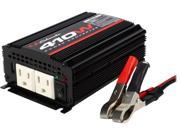 Schumacher XI41B X Line 410W Power Inverter with Battery Clamps and 12V Male Adapter Plug