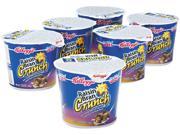 Kelloggâ€™s 01474 Breakfast Cereal Raisin Bran Crunch Single Serve 2.8oz Cup 6 Cups Box