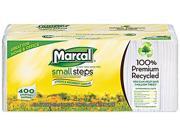 Marcal Small Steps 6506 100% Premium Recycled Luncheon Napkins 12 1 2 x 11 2 5 White 2400 Carton