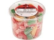 Office Snax 00005 Assorted Fruit Slices Candy Individually Wrapped 2lb Plastic Tub