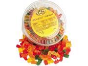 Office Snax 70015 Gummy Bears Assorted Flavors 2 lb Tub