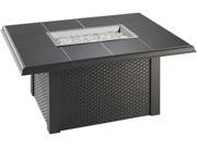 Outdoor Great Room NV 1224 BLK W K Napa Valley Fire Pit Table Blk Wick Base