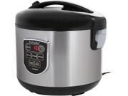 Tayama TRC 100 MICOM Digital Rice Cooker and Food Steamer Black 20 Cups cooked 10 Cups uncooked