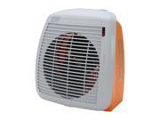Delonghi HVY1030 750 1500 W Fan Heater Orange with Gray Face Plate