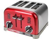 Cuisinart CPT 180MR Red Metal Classic 4 Slice Toaster