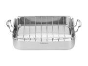 Cuisinart MCP117 16BR MultiClad Pro Triple Ply Stainless 16 Roasting Pan with Rack
