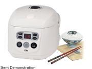 Elite ERC 150 White 8 Cup LED Multifunction Rice Cooker