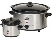 Elite MST 500D Stainless Steel Slow Cooker with Mini Dipper