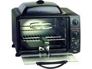 Maxi Matic ERO 2008S Black 6 Slice Toaster Oven Broiler w Rotisserie Grill Griddle