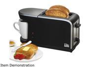 Maxi Matic Elite ECT 819 Black Elite Cuisine Breakfast Station 2 Slice Toaster and Single Serve Coffee Maker