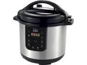Elite EPC 813 8Qt. Electric Stainless Steel Pressure Cooker Black
