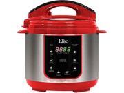 Maxi Matic EPC 414R 4Qt. 9 Functions Electric Pressure Cooker w Slow Cooker Function Red
