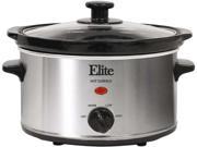 MAXI MATIC MST 275XS Elite Gourmet 2 Qt. Slow Cooker Stainless Steel
