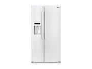 LG 26.5 cu.ft. Side-By-Side Refrigerator with Ice and Water Dispenser White LSC27925SW