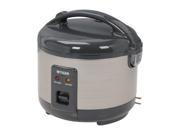Tiger JNP S55U Rice Cooker and Warmer Stainless Steel Gray 6 Cups Cooked 3 Cups Uncooked Made in Japan