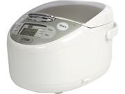 TIGER JAX S10U Microcomputer Controlled Rice Cooker Warmer White 11 Cups Cooked 5.5 Cups Uncooked Made in Japan