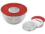 Cuisinart CTG 00 MBGR Mixing Bowl with Graters and Lid Red