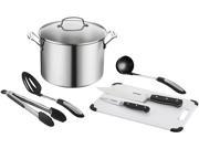 Cuisinart 76610 26PHS Chefâ€˜s Classic Stainless 10 Qt. Stockpot with Essential Tools 8 Piece set Stainless Steel