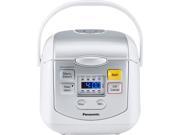 Panasonic SR ZC075W Silver White 4 Cups uncooked Microcomputer Controlled Rice Cooker White Silver