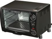 Rosewill RHTO 13001 6 Slice Black Toaster Oven Broiler with Drip Pan Capacity 0.8 cu ft